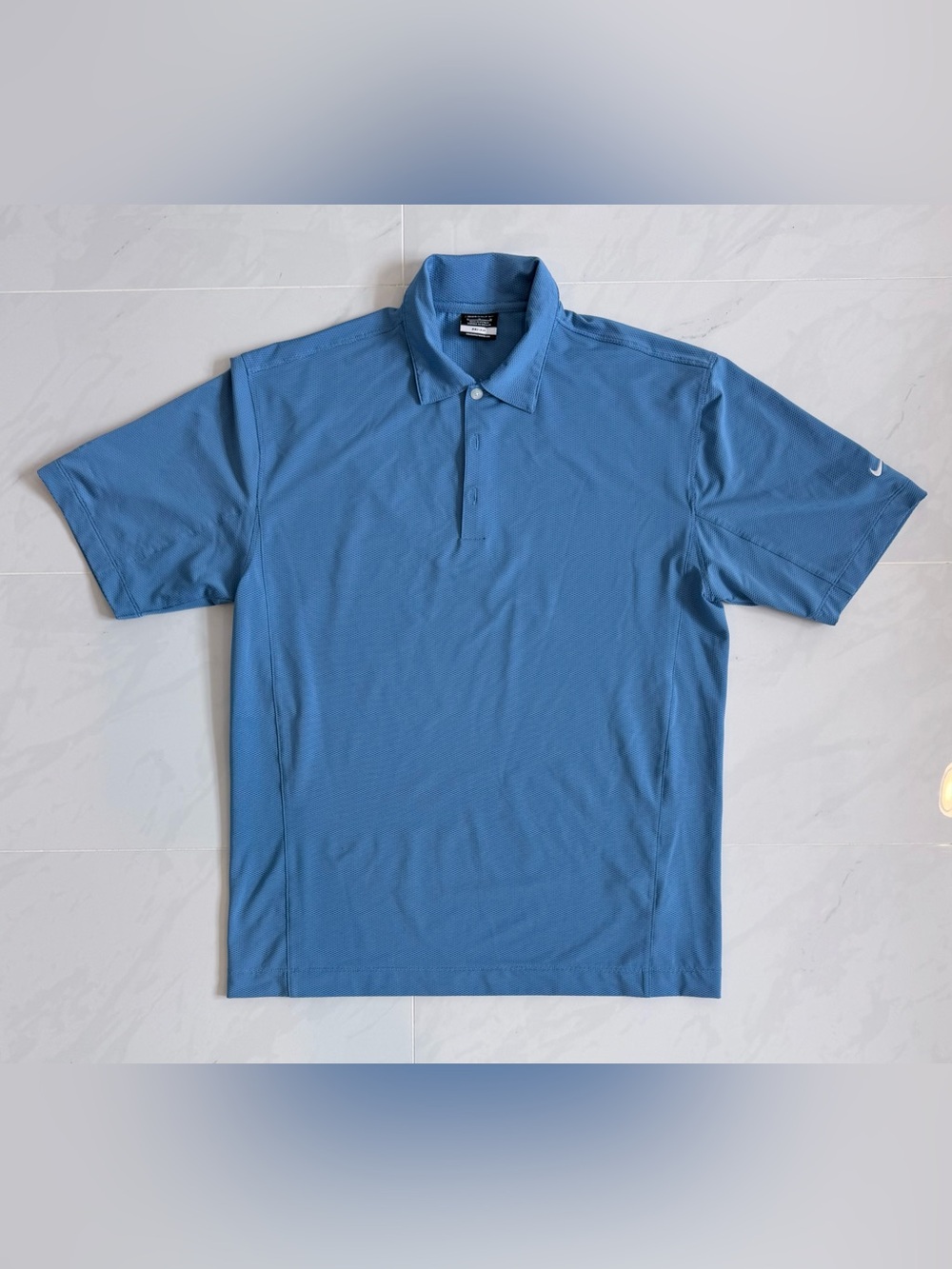 Nike Golf Men's Sphere Dry Diamond Performance Polo Shirt Blue Medium M (#354055